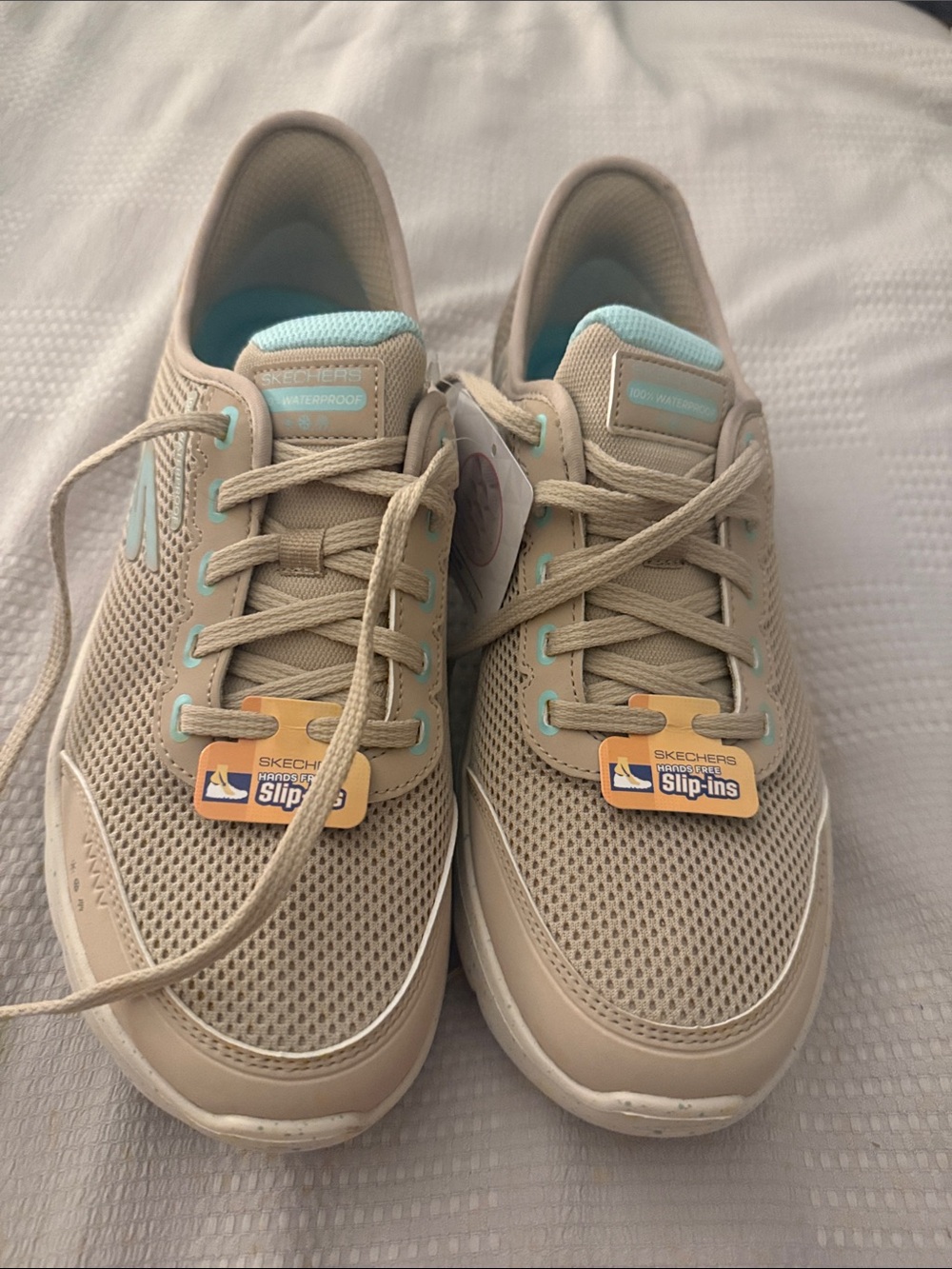 Brand new Skechers Women's Sneakers with Light Blue Accents